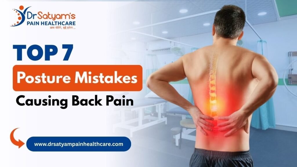 Posture mistakes causing back pain